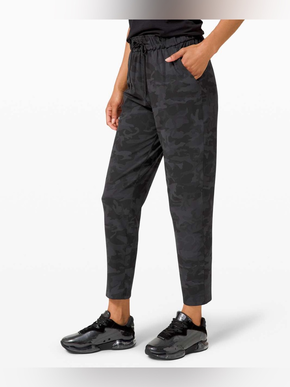Lululemon Keep Moving Pant 7/8 High-Rise Camo Multi Grey